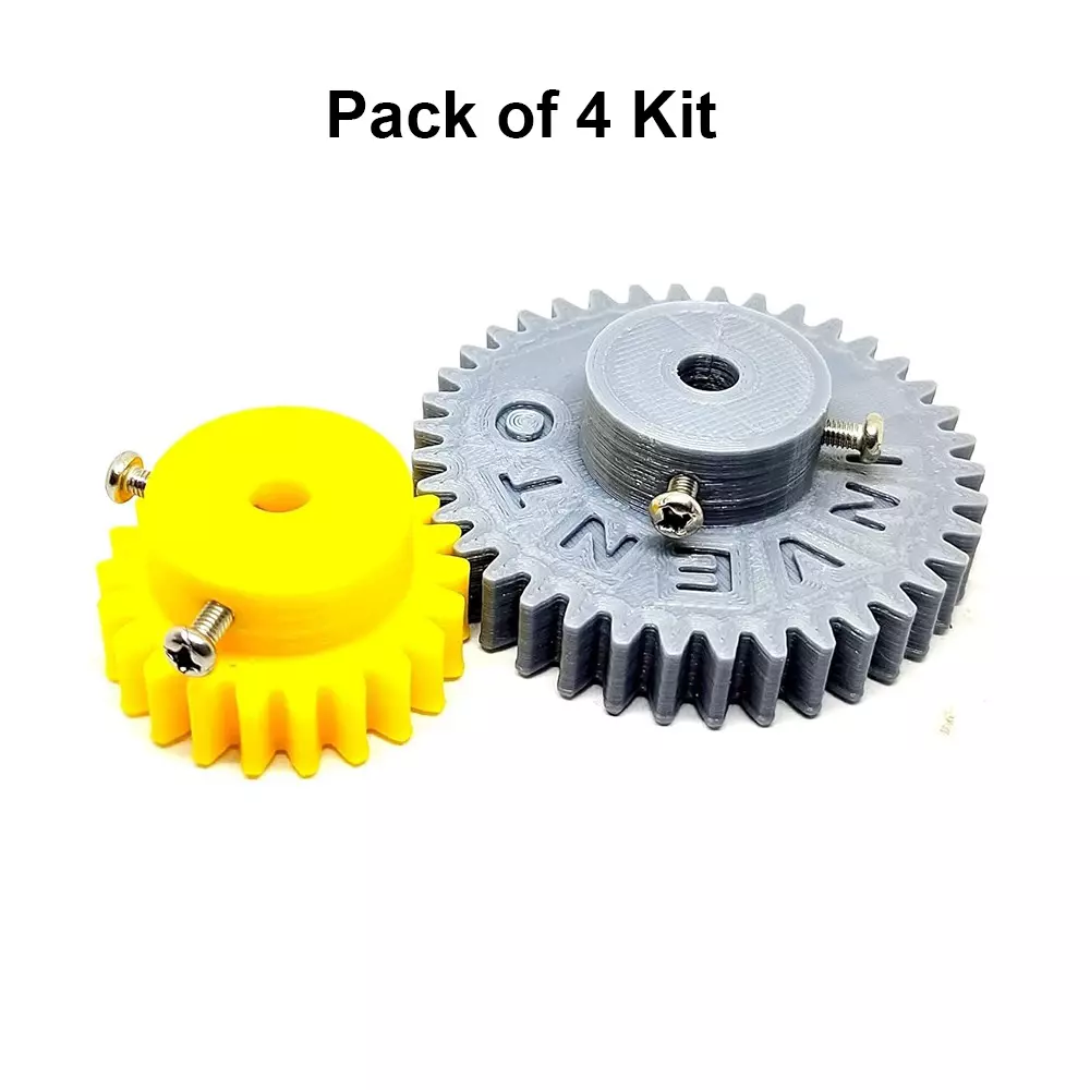 invento-3d-printed-spur-gear-plastic-2238-straight-teeth-3660-mm-outer-diameter-15-module-isc-2048-b13-pack-of-4-kit