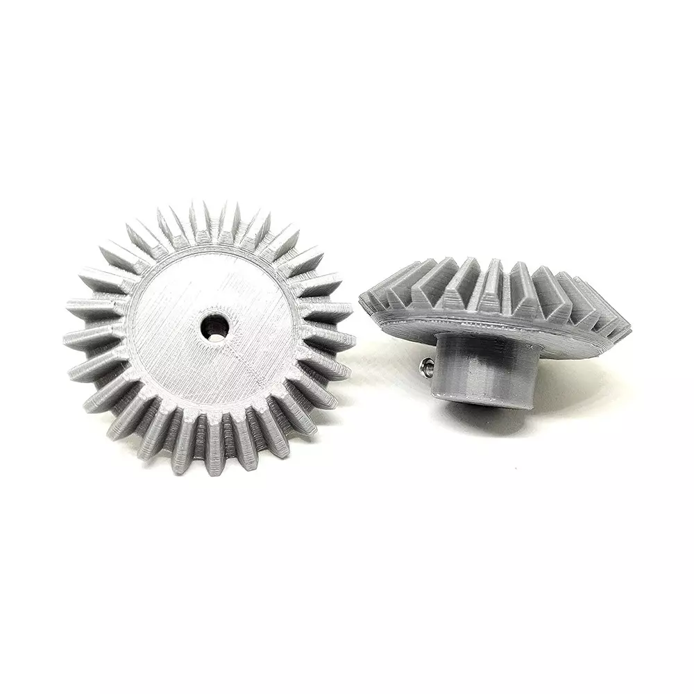 invento-3d-printed-bevel-gear-plastic-straight-1625-teeth-4366-mm-outer-diameter-25-module-grey-yellow-isc-1915-3e-pack-of-10-kit