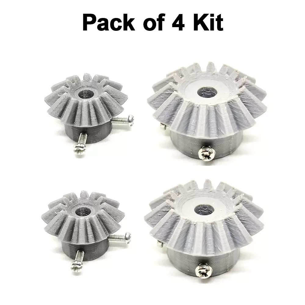 invento-3d-printed-bevel-gear-plastic-straight-1214-teeth-3338-mm-outer-diameter-25-module-grey-isc-1915-5b-pack-of-4-kit