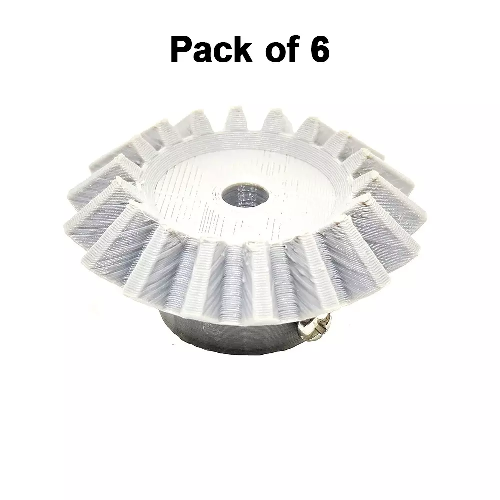 invento-3d-printed-bevel-gear-plastic-straight-18-teeth-48-mm-outer-diameter-25-module-grey-isc-2085-3-5m-pack-of-6-pcs