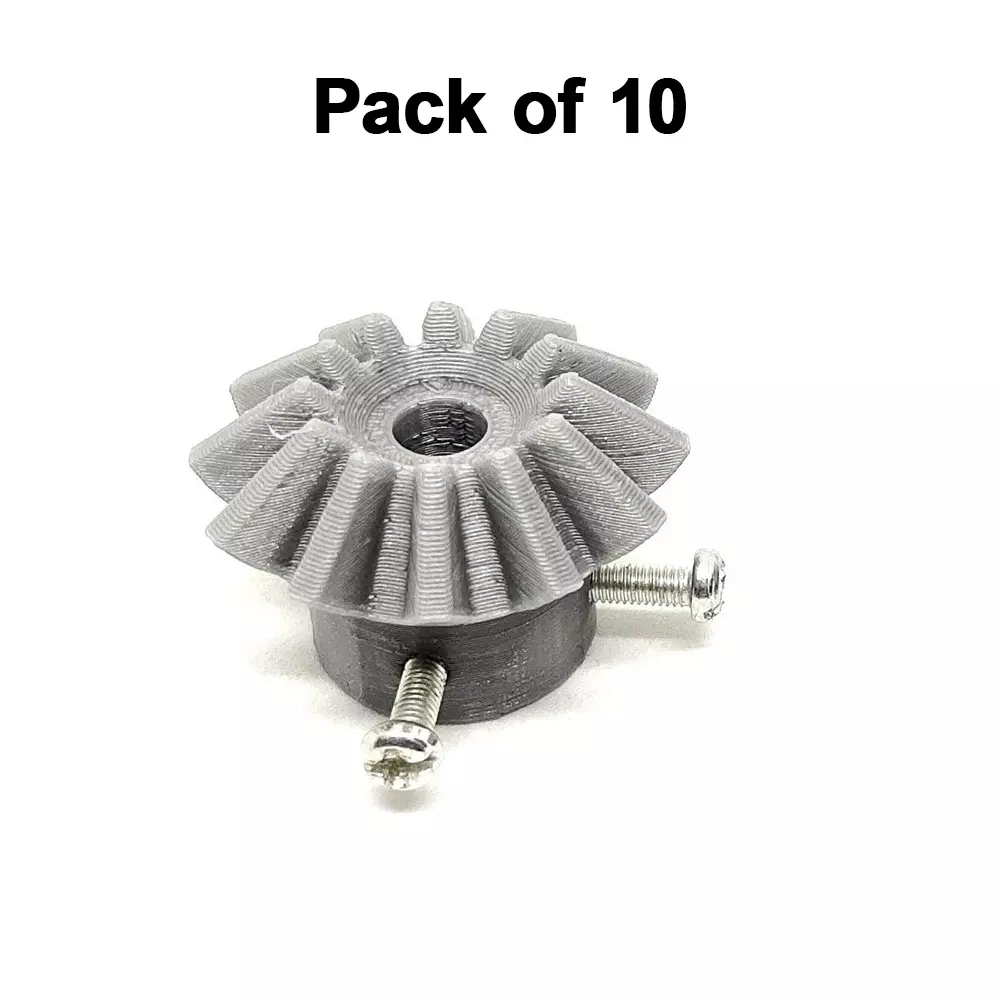 invento-3d-printed-bevel-gear-plastic-straight-12-teeth-33-mm-outer-diameter-25-module-grey-isc-1899-5-pack-of-10-pcs