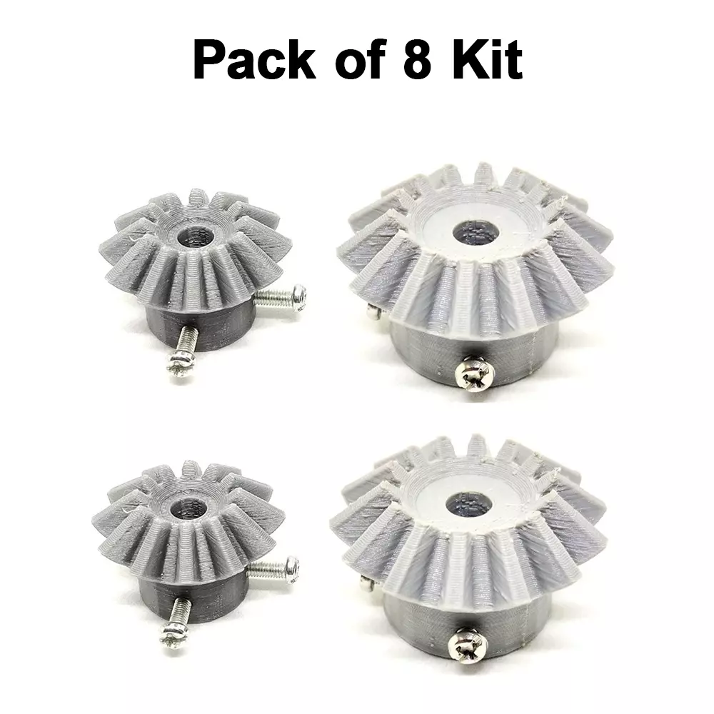 invento-3d-printed-bevel-gear-plastic-straight-1214-teeth-3338-mm-outer-diameter-25-module-grey-isc-1915-5d-pack-of-8-kit