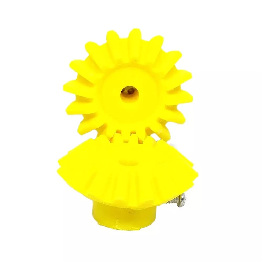 invento-3d-printed-bevel-gear-plastic-16-teeth-43-mm-outer-diameter-25-module-yellow-isc-525-4-pack-of-8-pcs