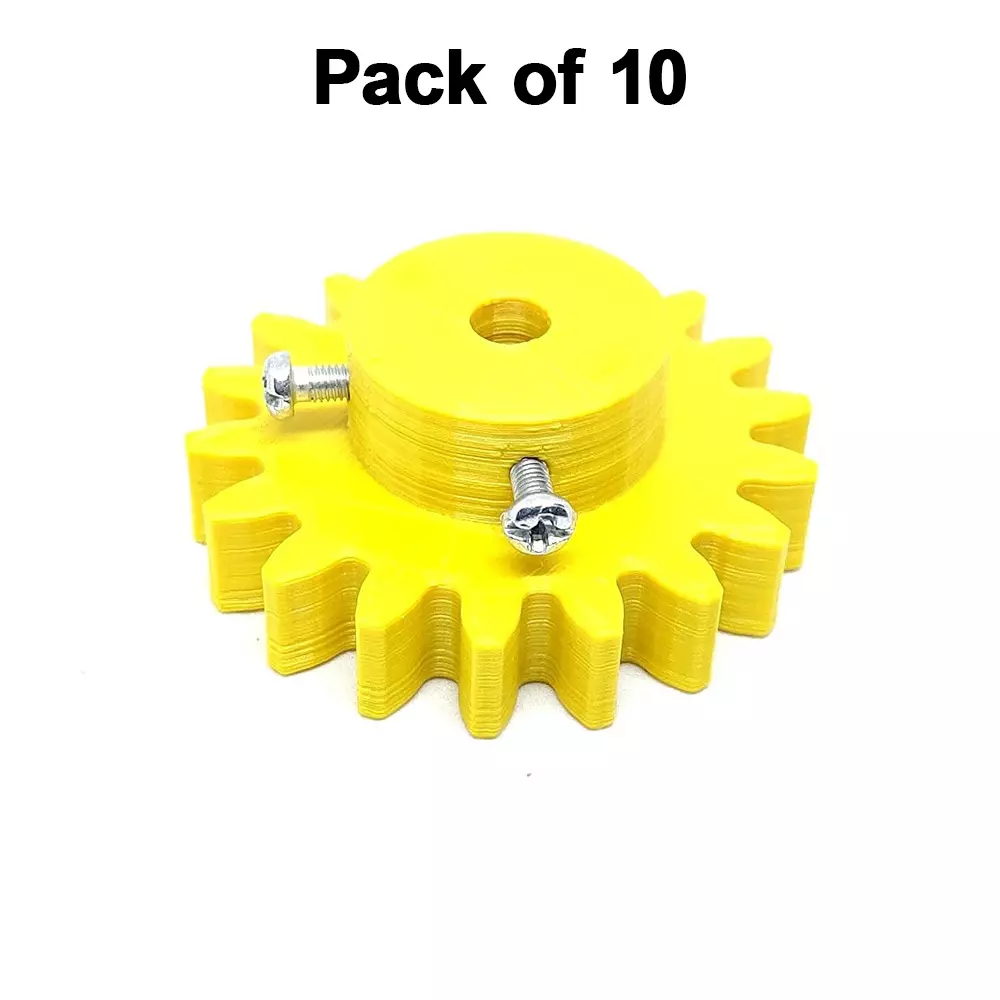 invento-3d-printed-spur-gear-plastic-22-teeth-60-mm-outer-diameter-25-module-yellow-isc-1912-5-pack-of-10-pcs