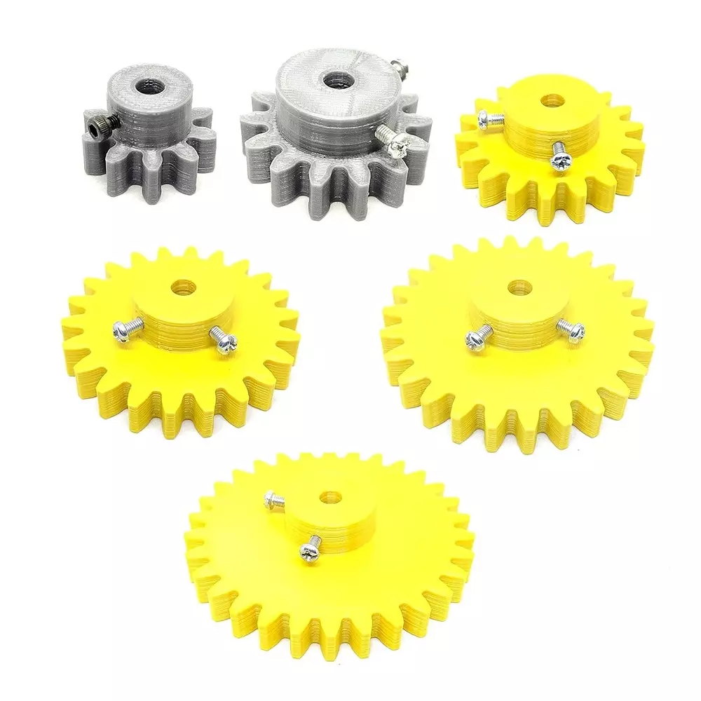 Invento 3D Printed Spur Gear Plastic 10-30 Teeth Range & 30-80 mm Outer Diameter Range & 2.5 Module, ISC 1916-15B-5M  (Pack of 4 Kit)
