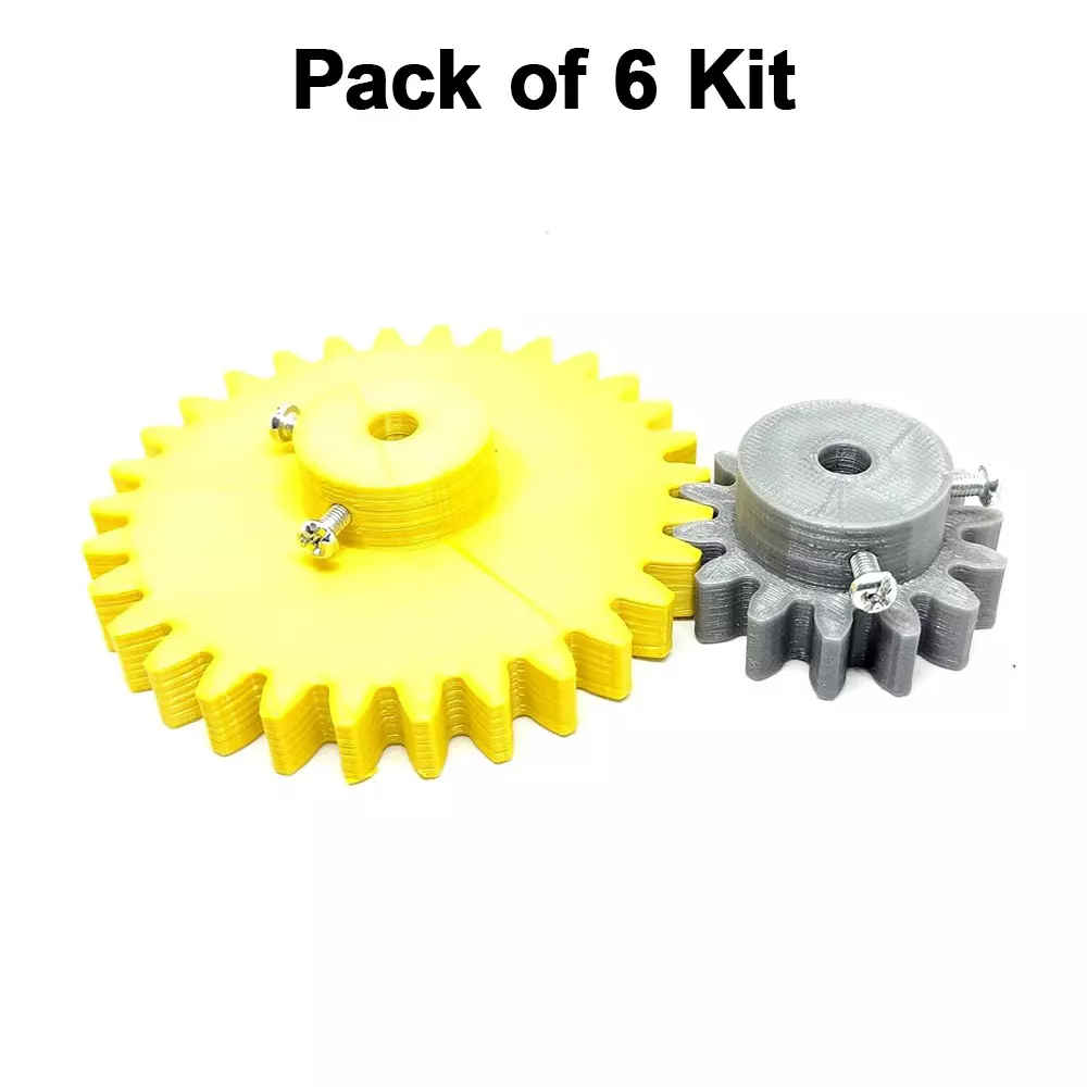 invento-3d-printed-spur-gear-plastic-14-teeth-40-mm-30-teeth-80-mm-25-module-grey-yellow-isc-1916-8c-5m-pack-of-6-kit