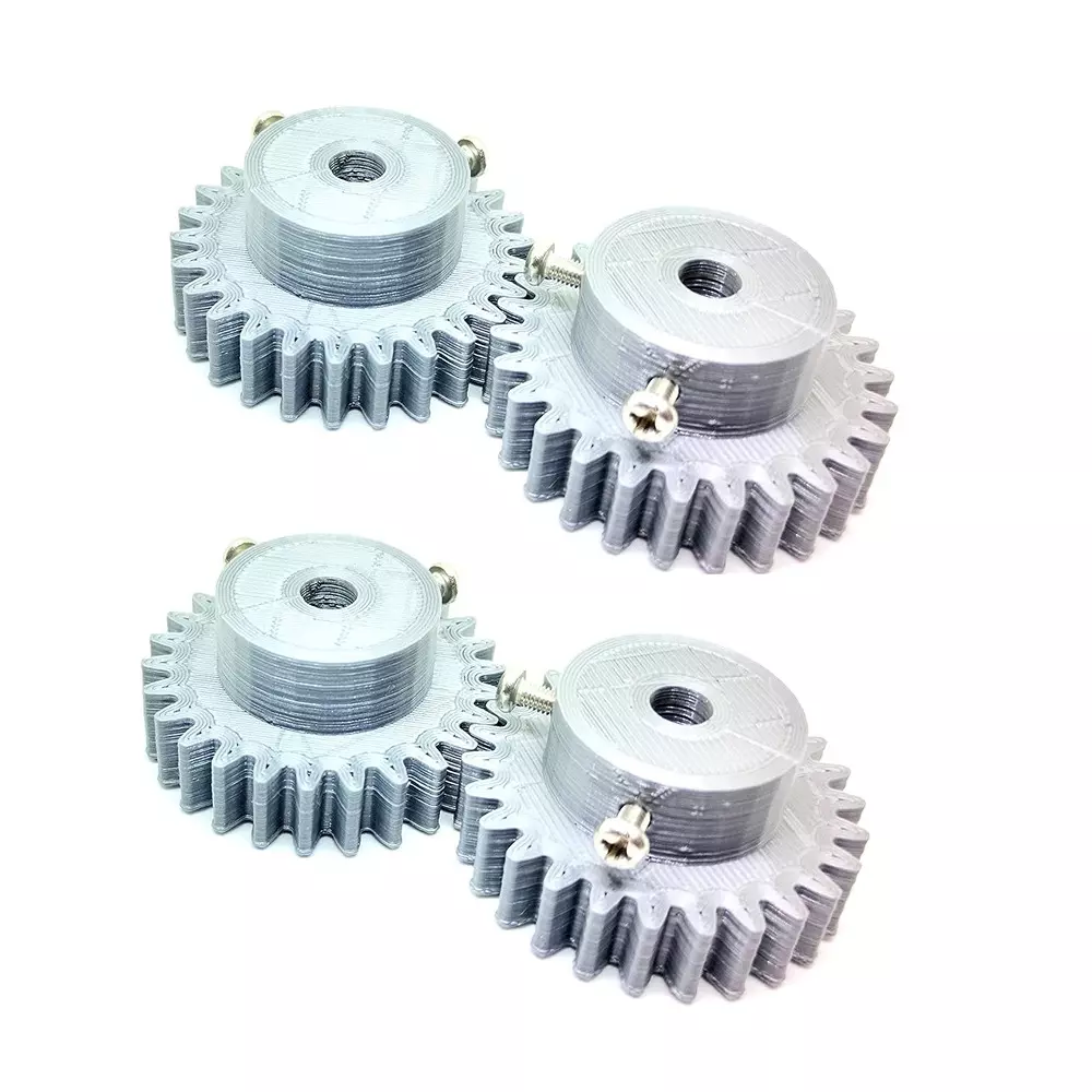 Invento 3D Printed Spur Gear Plastic 26 Teeth 42 mm Outer Diameter 1.5 Module Grey, ISC 2038-1B (Pack of 4 Pcs)