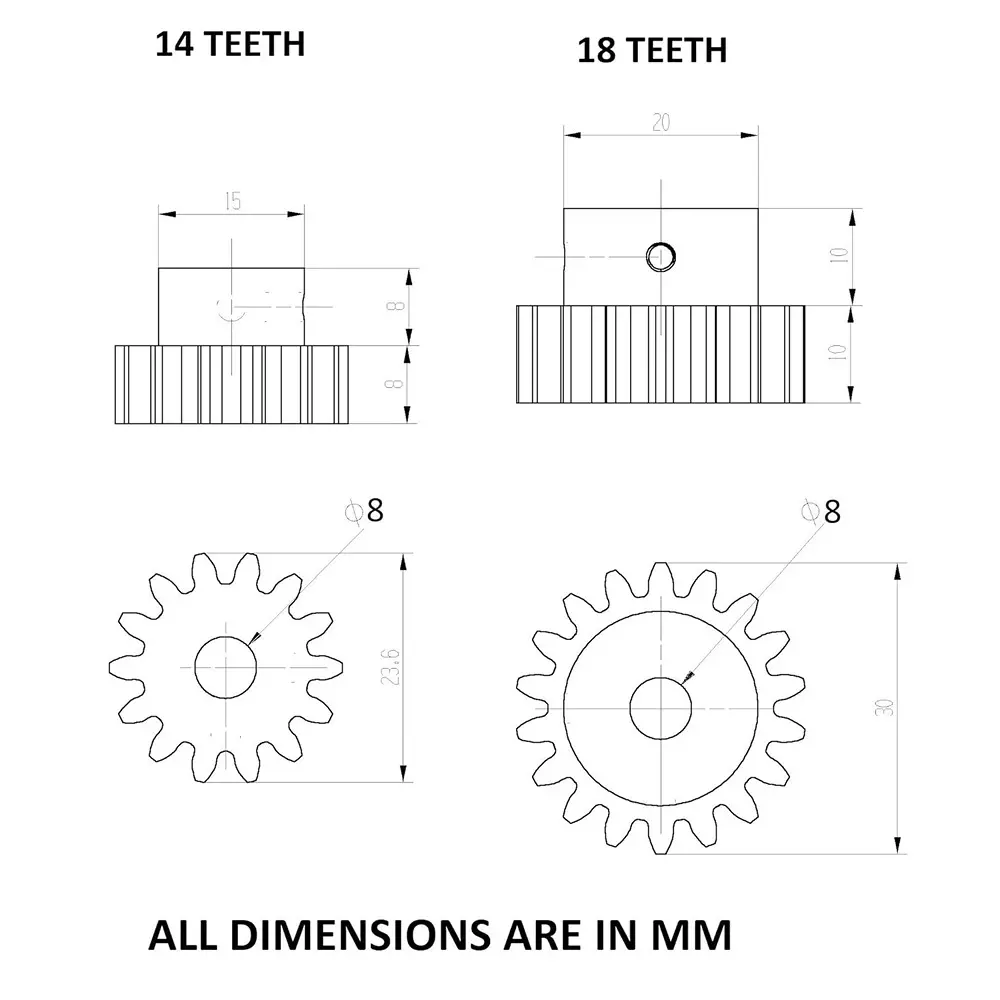 invento-3d-printed-spur-gear-plastic-1418-straight-teeth-2430-mm-outer-diameter-15-module-isc-2047-b-pack-of-4-kit