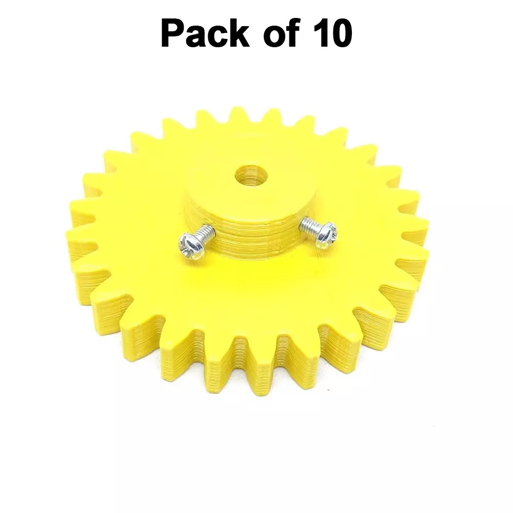 invento-3d-printed-spur-gear-plastic-26-teeth-70-mm-outer-diameter-25-module-yellow-isc-1913-5-pack-of-10-pcs
