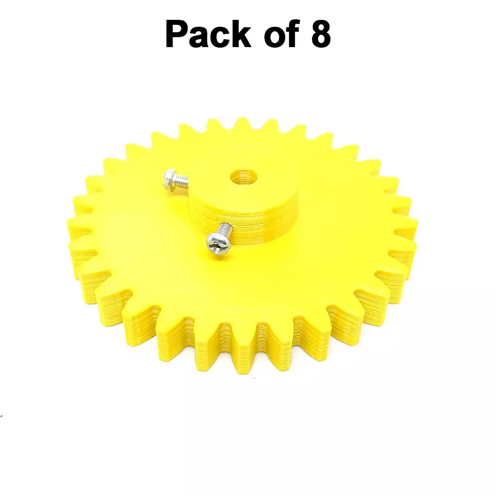 invento-3d-printed-spur-gear-plastic-30-teeth-80-mm-outer-diameter-25-module-yellow-isc-1914-a4-pack-of-8-pcs