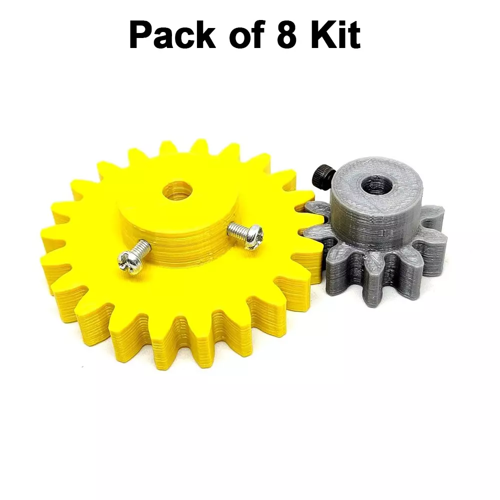 invento-3d-printed-spur-gear-plastic-10-teeth-30-mm-22-teeth-60-mm-25-module-grey-yellow-isc-1916-2d-pack-of-8-kit