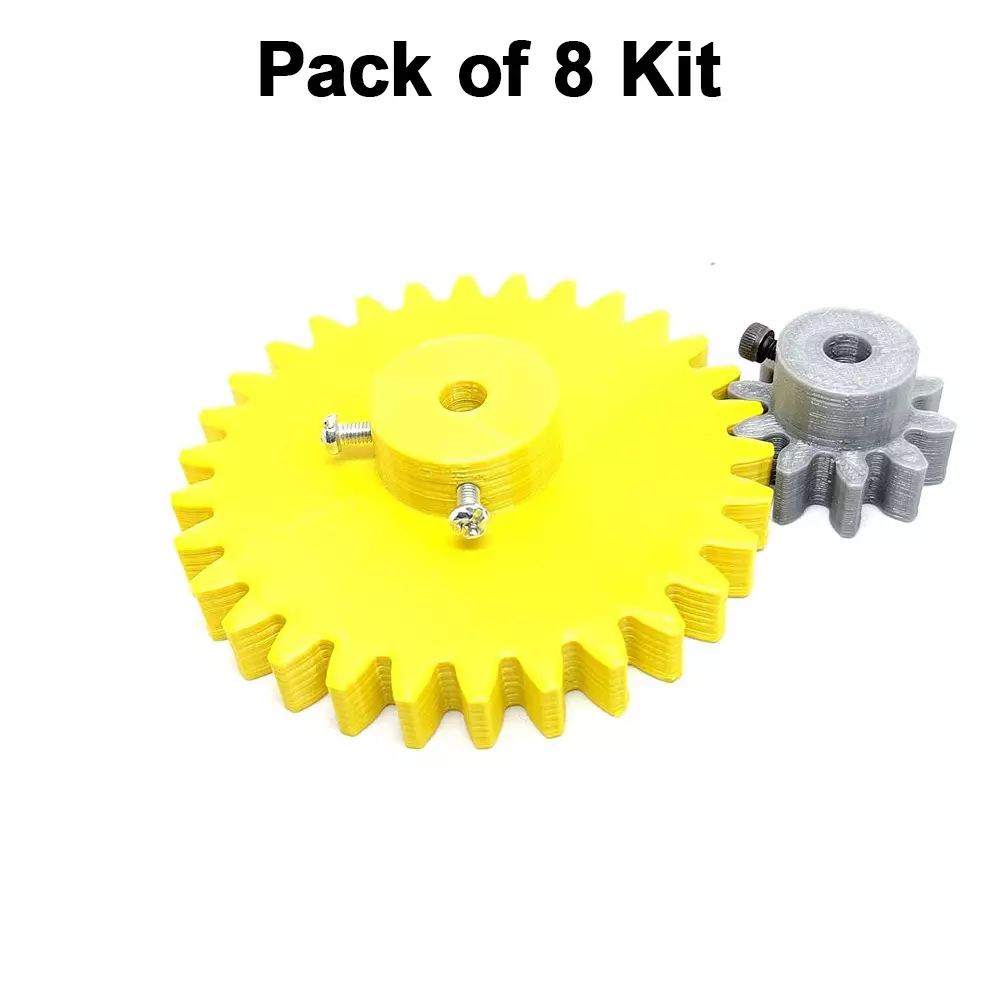 invento-3d-printed-spur-gear-plastic-10-teeth-30-mm-30-teeth-80-mm-25-module-grey-yellow-isc-1916-4d-pack-of-8-kit