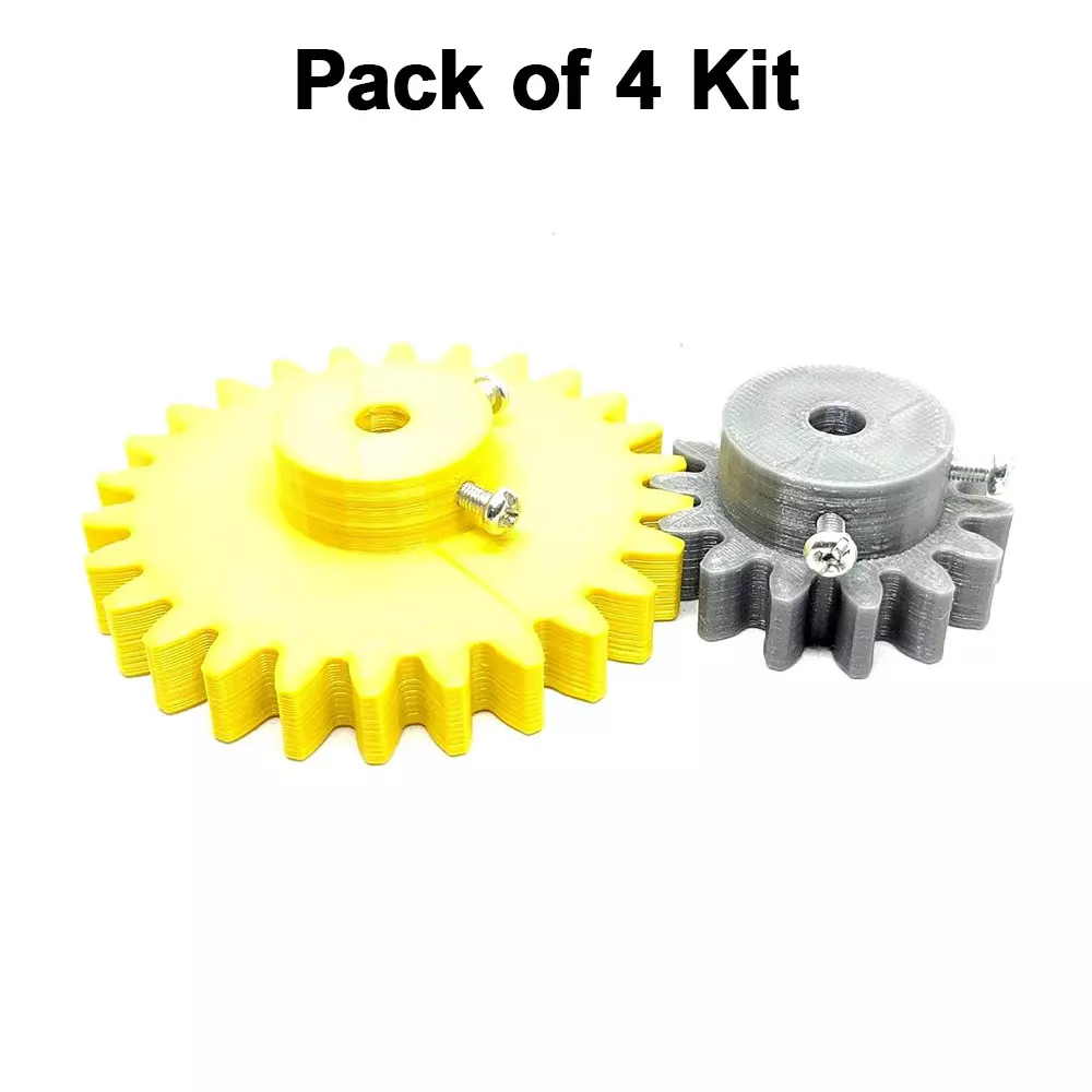 invento-3d-printed-spur-gear-plastic-14-teeth-40-mm-26-teeth-70-mm-25-module-grey-yellow-isc-1916-7b-5m-pack-of-4-kit