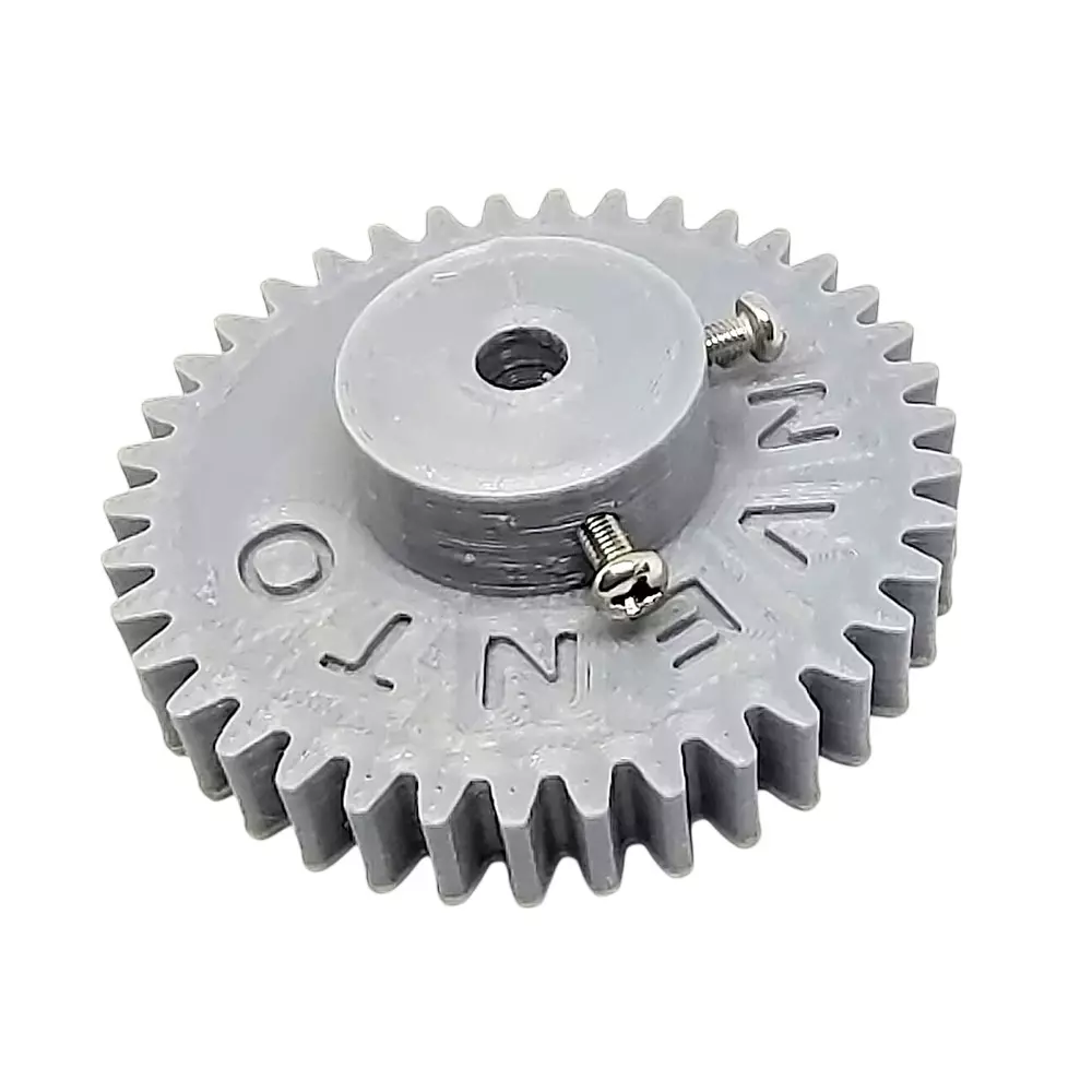 Invento 3D Printed Spur Gear Plastic 38 Teeth 1.5 Module 60 mm Outer Diameter 6 mm Compatible Shaft Size, ISC 2041-C (Pack of 6 Pcs)