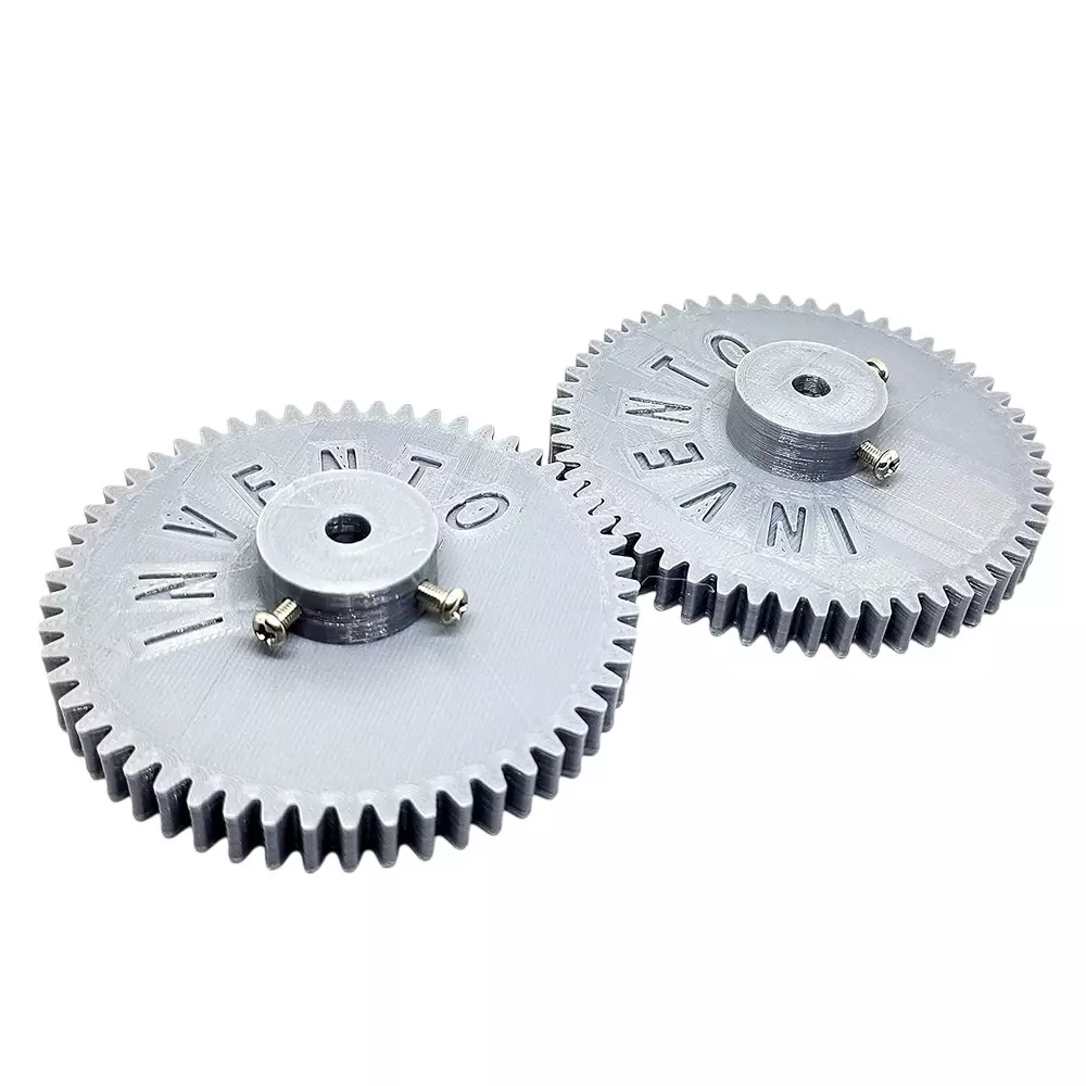 Invento 3D Printed Spur Gear Plastic 54 Teeth 84 mm Outer Diameter 1.5 Module Grey, ISC 2045-1A (Pack of 2 Pcs)