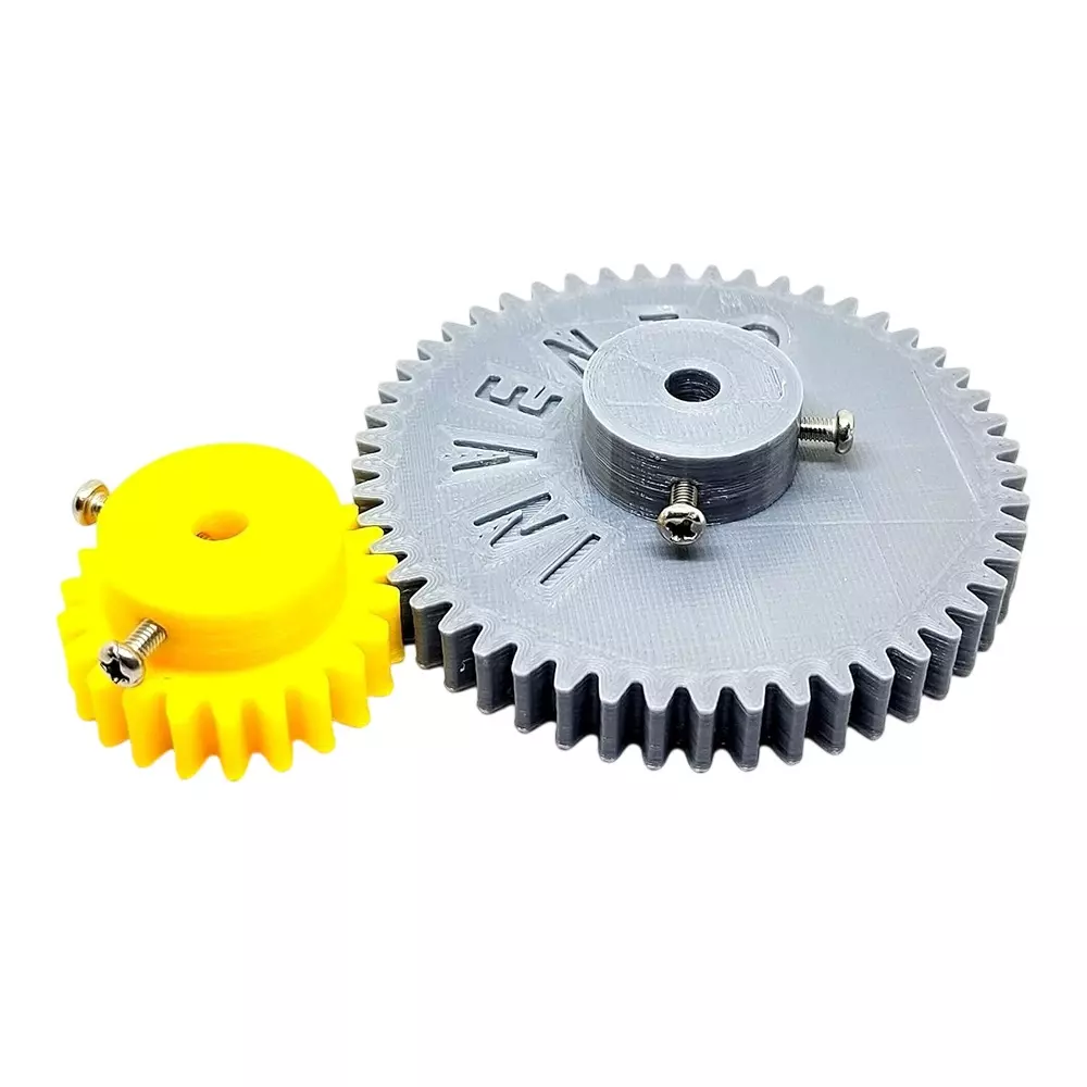 Invento 3D Printed Spur Gear Plastic 22/50 Straight Teeth & 36/78 mm Outer Diameter 1.5 Module, ISC 2048-B16 (Pack of 4 Kit)
