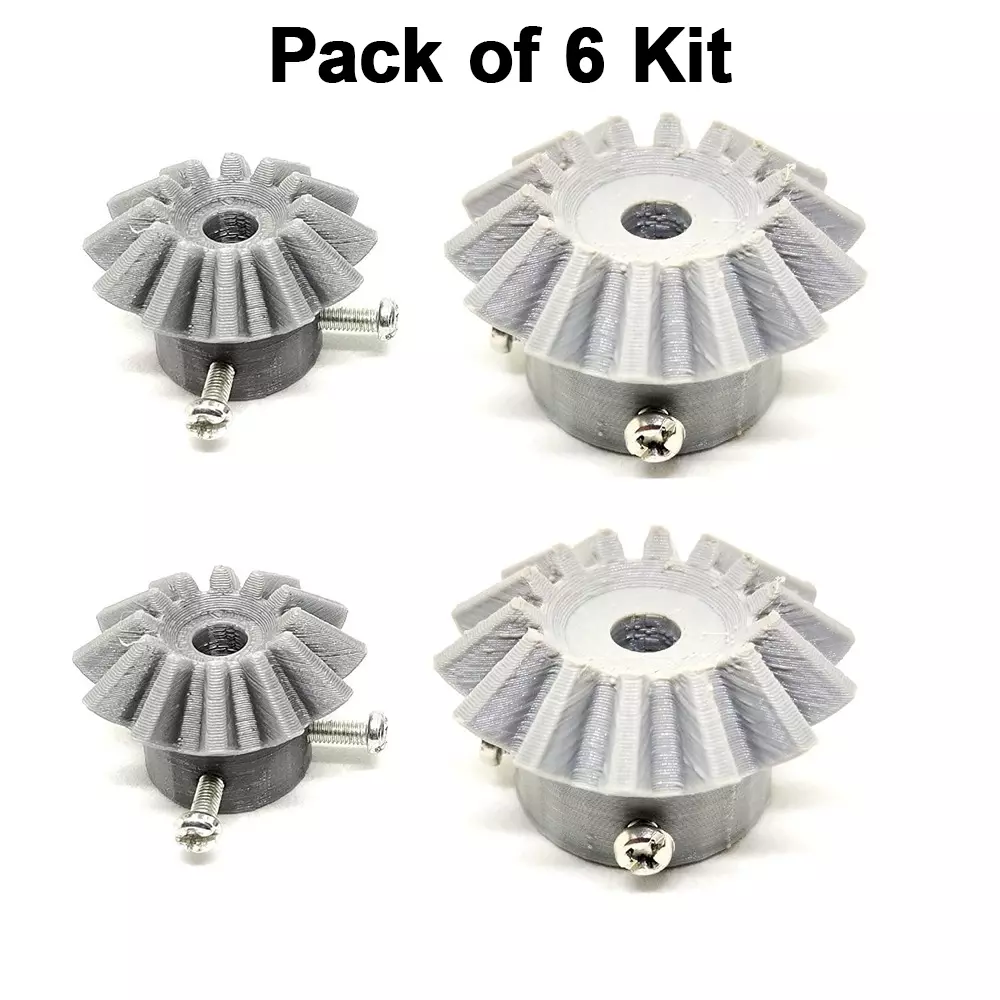 invento-3d-printed-bevel-gear-plastic-straight-1214-teeth-3338-mm-outer-diameter-25-module-grey-isc-1915-5c-5m-pack-of-6-kit