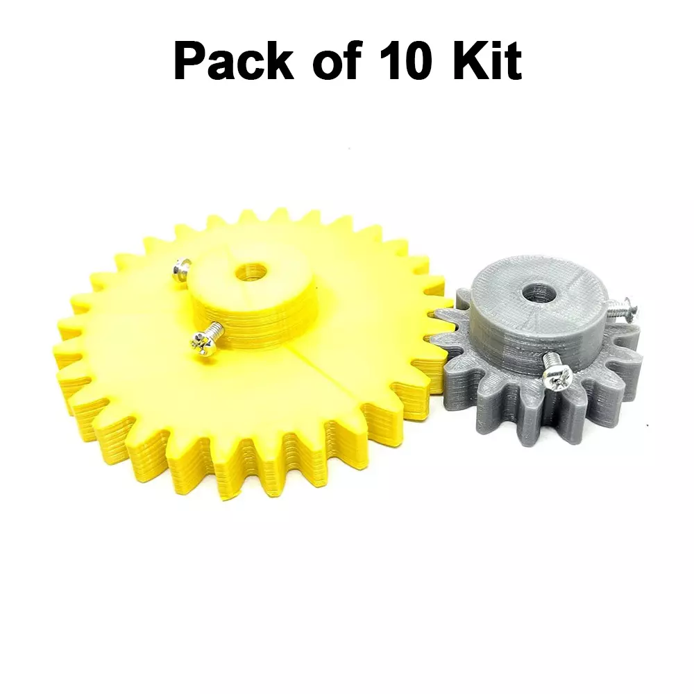 invento-3d-printed-spur-gear-plastic-14-teeth-40-mm-30-teeth-80-mm-25-module-grey-yellow-isc-1916-8e-pack-of-10-kit