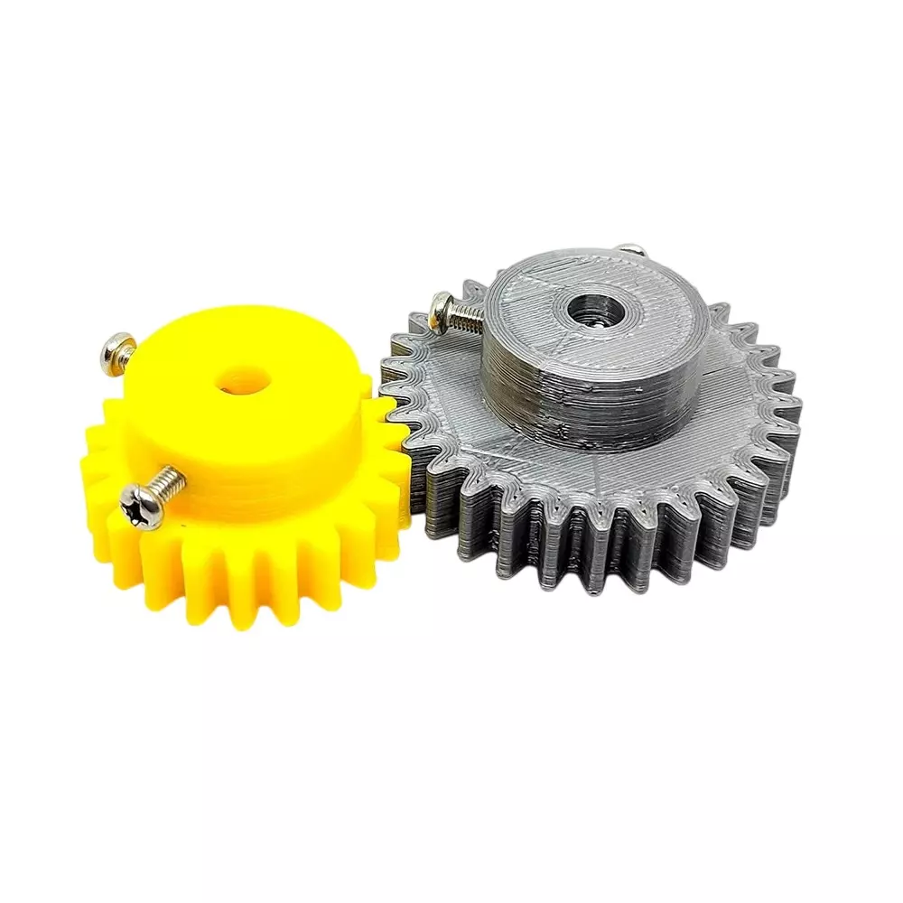 Invento 3D Printed Spur Gear Plastic 22/30 Straight Teeth & 36/48 mm Outer Diameter 1.5 Module, ISC 2047-B11 (Pack of 4 Kit)