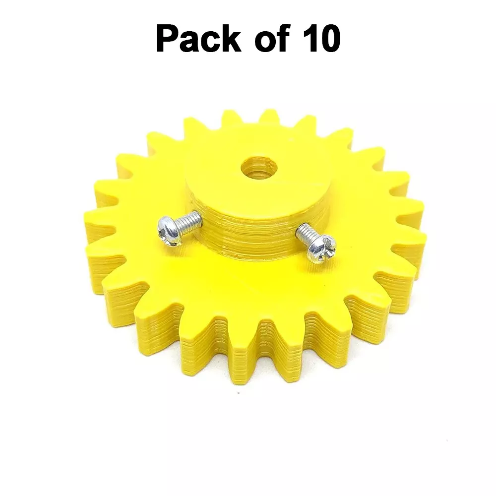 invento-3d-printed-spur-gear-plastic-22-teeth-60-mm-outer-diameter-25-module-yellow-isc-1912-a5-pack-of-10-pcs