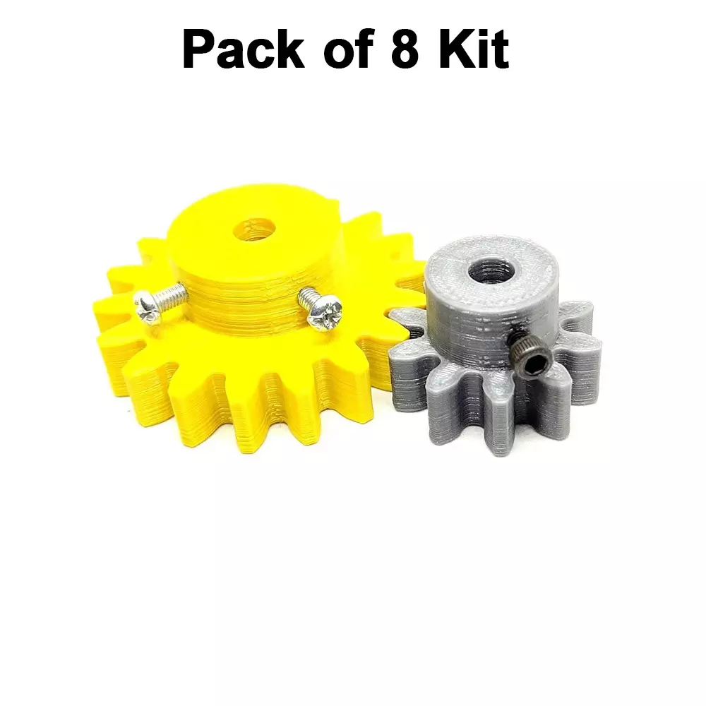 invento-3d-printed-spur-gear-plastic-10-teeth-30-mm-18-teeth-50-mm-25-module-grey-yellow-isc-1916-1d-pack-of-8-kit