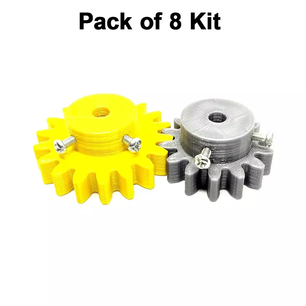 invento-3d-printed-spur-gear-plastic-14-teeth-40-mm-18-teeth-50-mm-25-module-grey-yellow-isc-1916-5d-pack-of-8-kit