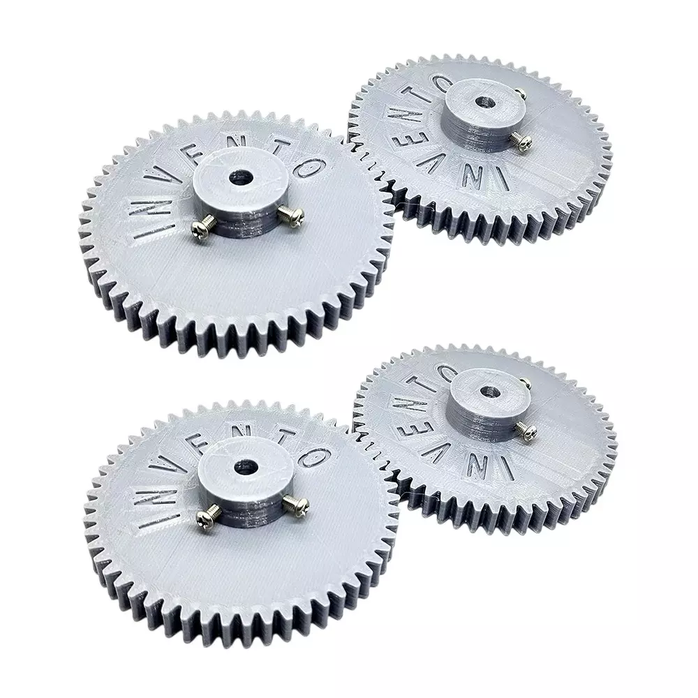 Invento 3D Printed Spur Gear Plastic 54 Teeth 84 mm Outer Diameter 1.5 Module Grey, ISC 2045-2B (Pack of 4 Pcs)
