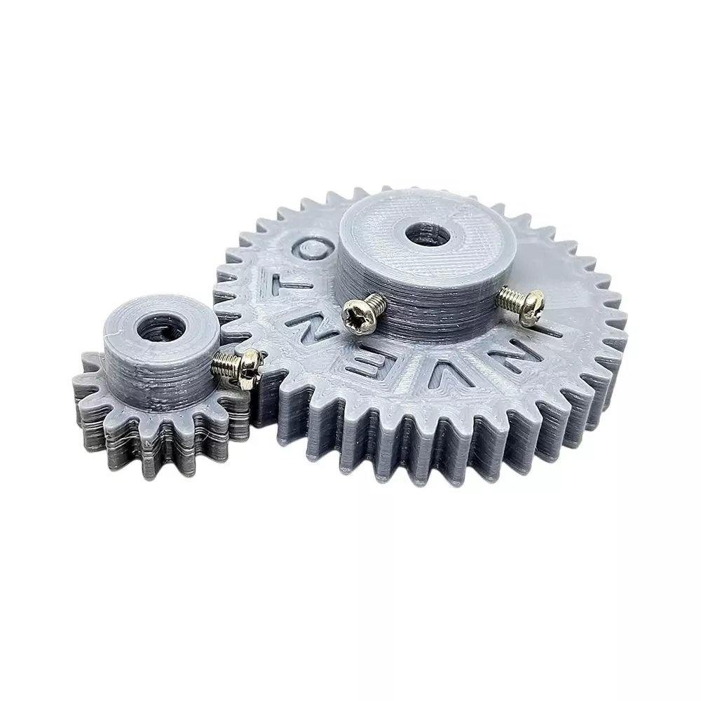 Invento 3D Printed Spur Gear Plastic 14/38 Straight Teeth & 24/60 mm Outer Diameter 1.5 Module, ISC 2047-5