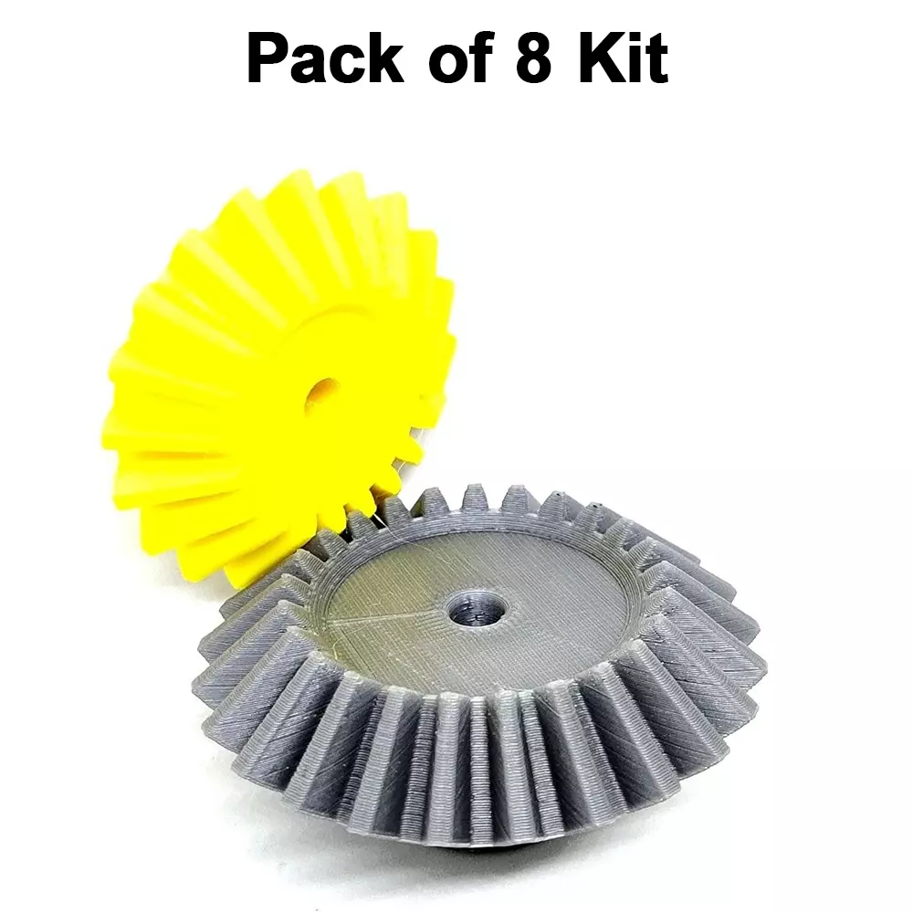 invento-3d-printed-bevel-gear-plastic-straight-2025-teeth-5366-mm-outer-diameter-25-module-grey-yellow-isc-1915-4d-5m-pack-of-8-kit
