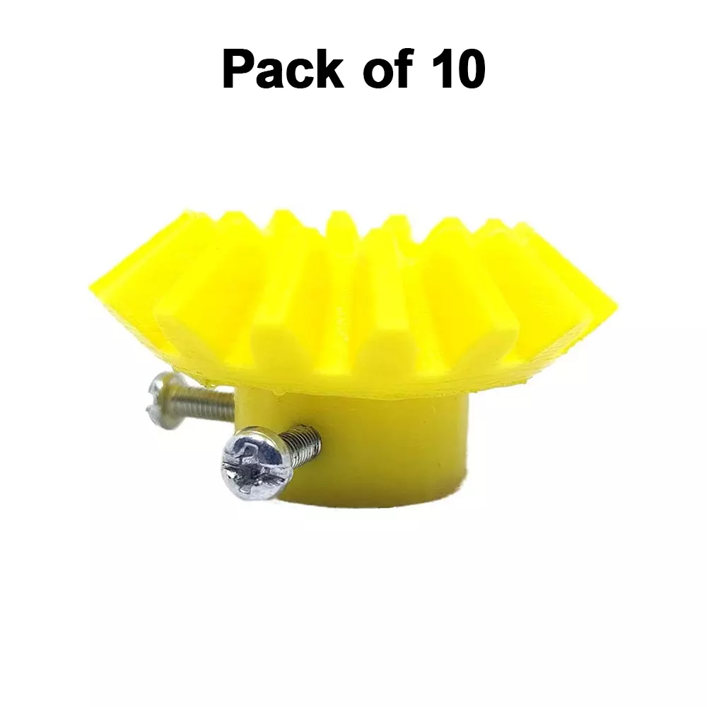 invento-3d-printed-bevel-gear-plastic-16-teeth-43-mm-outer-diameter-25-module-yellow-isc-525-5-pack-of-10-pcs
