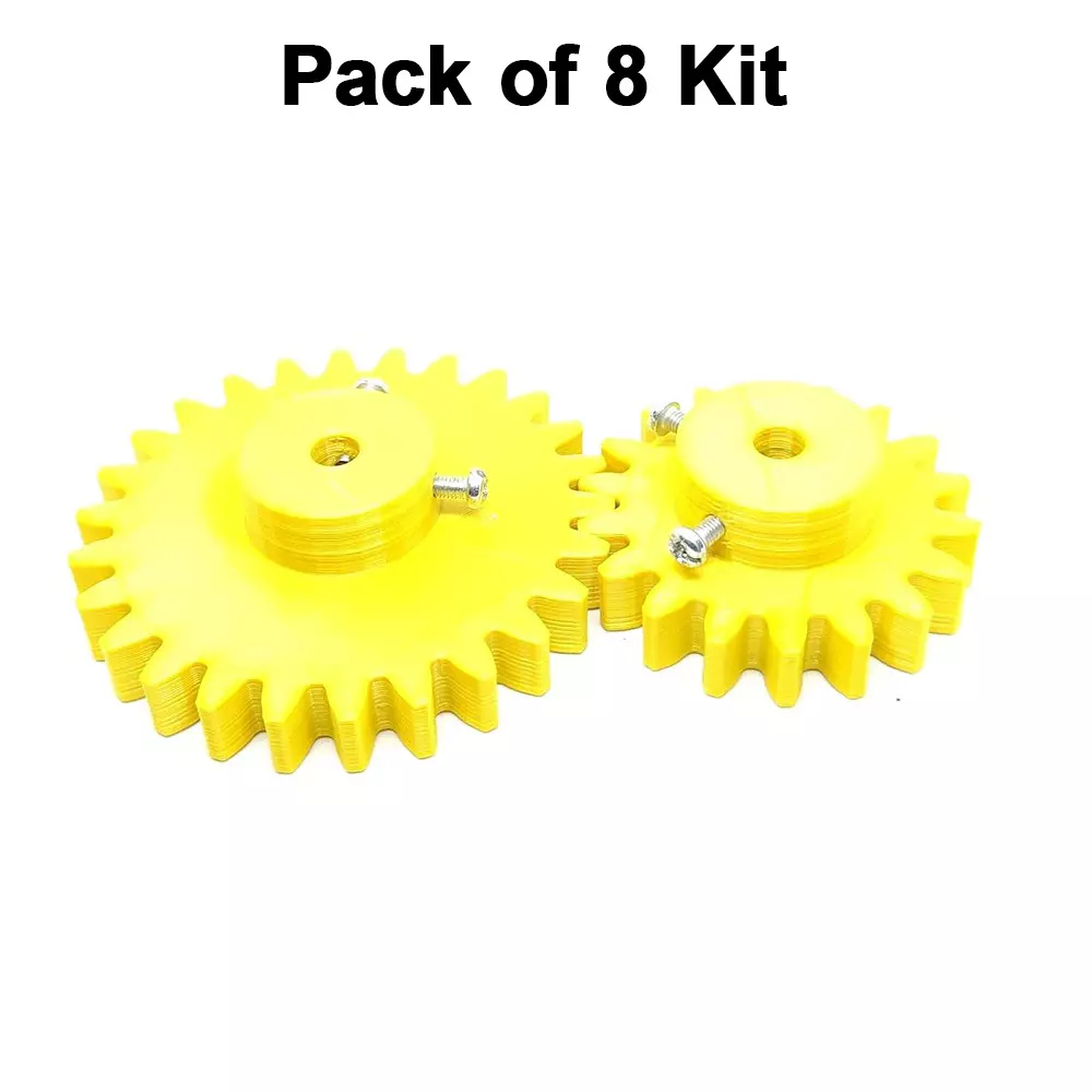 invento-3d-printed-spur-gear-plastic-18-teeth-50-mm-26-teeth-70-mm-25-module-yellow-isc-1916-10d-8m-pack-of-8-kit