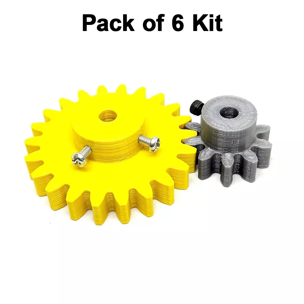 invento-3d-printed-spur-gear-plastic-10-teeth-30-mm-22-teeth-60-mm-25-module-grey-yellow-isc-1916-2c-5m-pack-of-6-kit