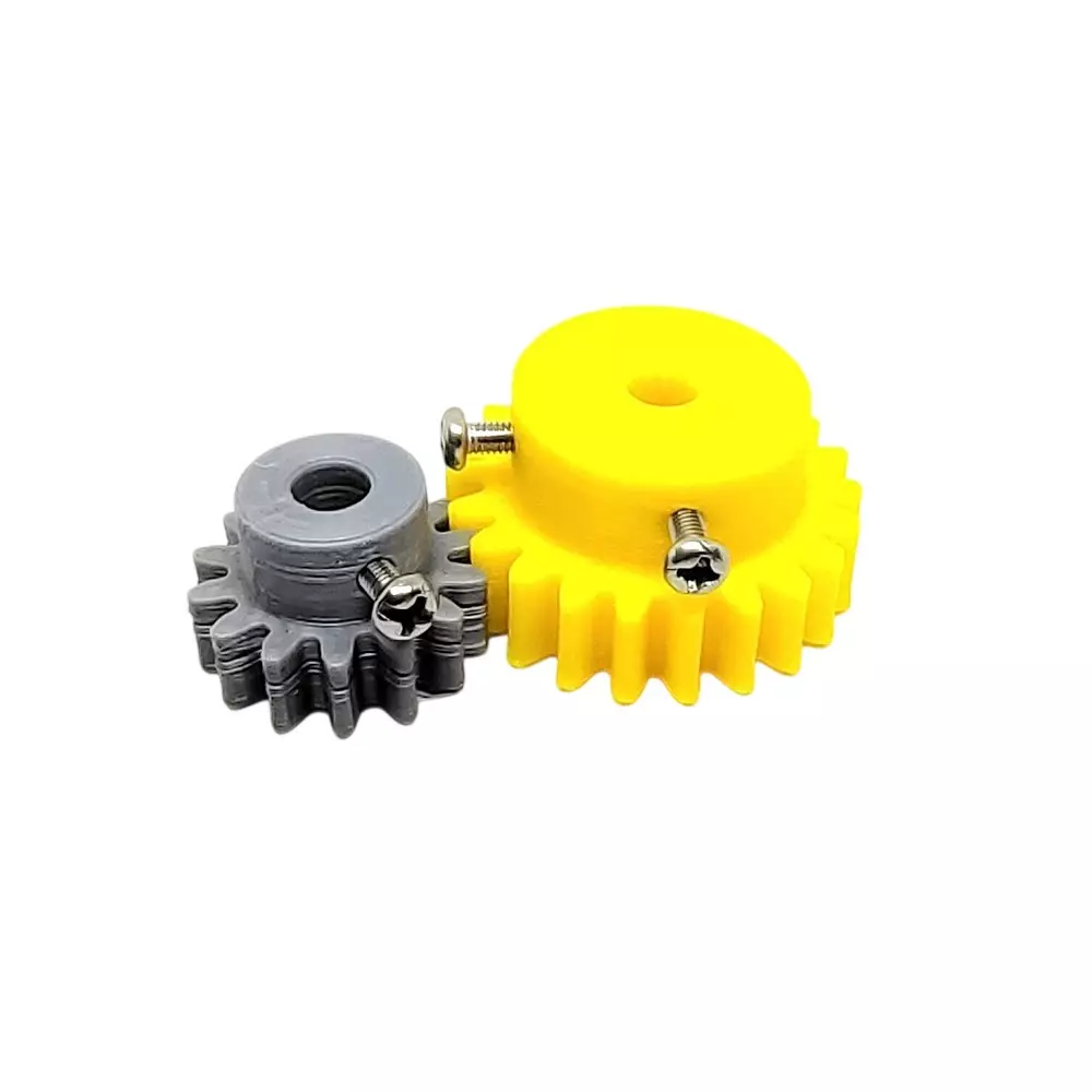 Invento 3D Printed Spur Gear Plastic 14/22 Straight Teeth & 24/36 mm Outer Diameter 1.5 Module, ISC 2046-1