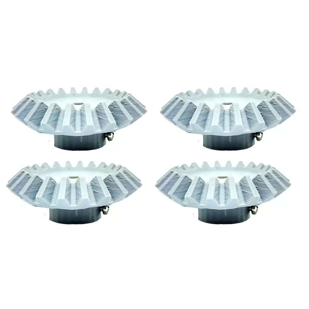 Invento 3D Printed Bevel Gear Plastic Straight 22 Teeth 58 mm Outer Diameter 2.5 Module Grey, ISC 2086-2 (Pack of 4 Pcs)