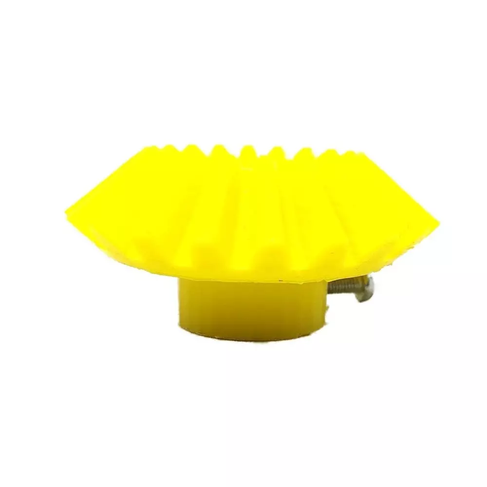 Invento 3D Printed Bevel Gear Plastic Straight 20 Teeth 53 mm Outer Diameter 2.5 Module Yellow, ISC 524-4 (Pack of 8 Pcs)