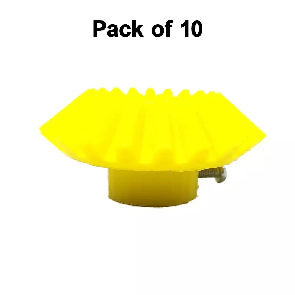 invento-3d-printed-bevel-gear-plastic-straight-20-teeth-53-mm-outer-diameter-25-module-yellow-isc-524-5-pack-of-10-pcs