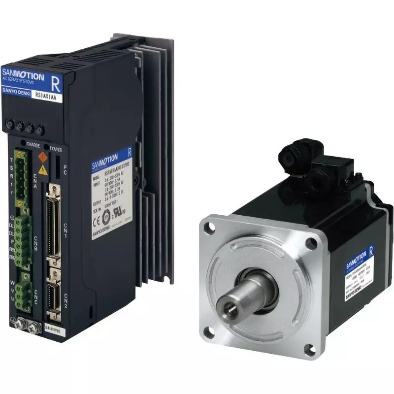 Sanyo Denki ServoMotor Flange Mounting 51.5 mm Motor Length, R2AA04003FXP00M