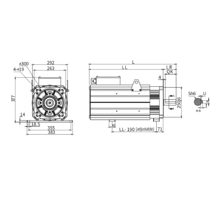 veichi-vm7-series-servo-motor-45-kw-power-260-mm-flange-1500-rpm-vm7-m26d-04515-d1fn
