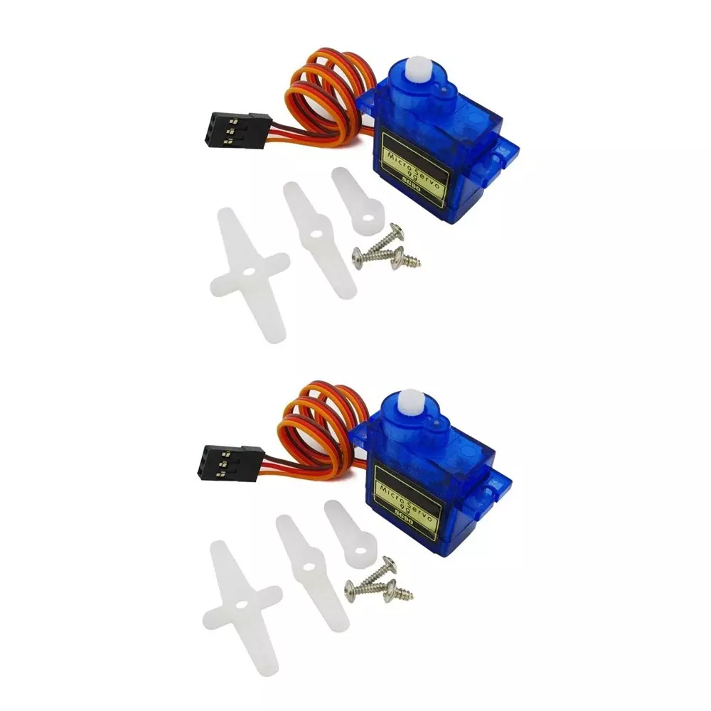 Invento SG90S Mini Micro Servo Motor 3-7.2 V Operating Voltage 1 Kg/cm Stall Torque 22x11.5x22.5 mm, ISC 135-1 (Pack of 2 Kit)