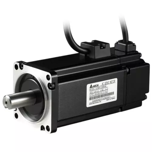 Delta ECMA Series 0.2 kW AC Servo Motor 220 V, 3000 RPM Speed and 60 mm Motor Frame Size, ECMA-C10602RS