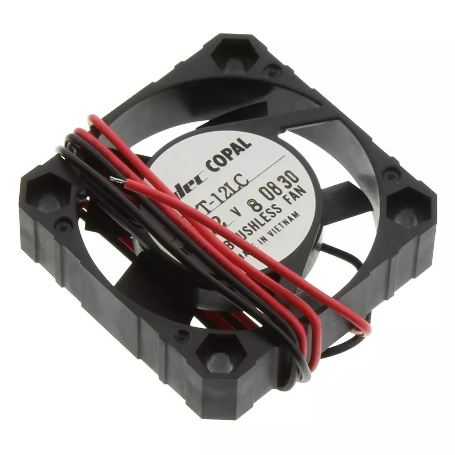 NIDEC COMPONENTS AXIAL FAN, 40MM, 12VDC, 3.884CFM, 12DBA, F410T-12LC