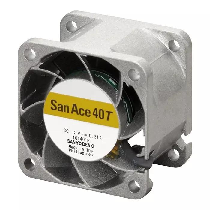 SANYO DENKI AXIAL FAN, 40MM, 12VDC, 18.4CFM, 48DBA, 9GT0412P3J001