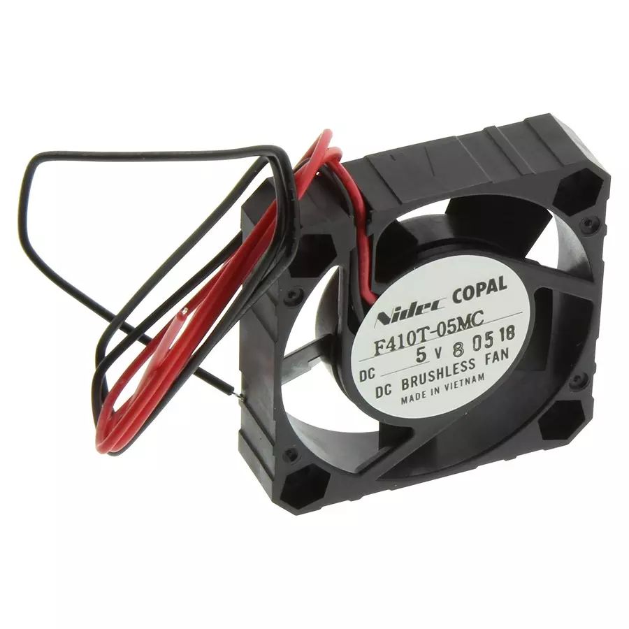 NIDEC COMPONENTS AXIAL FAN, 40MM, 5VDC, 5.297CFM, 18DBA, F410T-05MC
