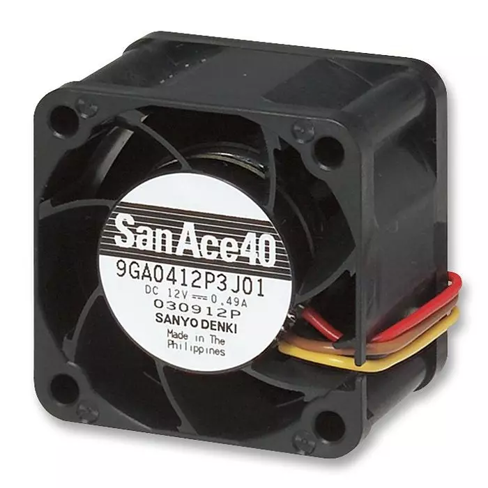 SANYO DENKI FAN, LOW POWER, 40X28MM, 12V, 9GA0412P3J01