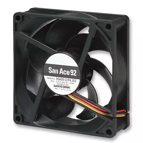SANYO DENKI FAN, LOW POWER, 92X25MM, 12V, 9GA0912P4J03