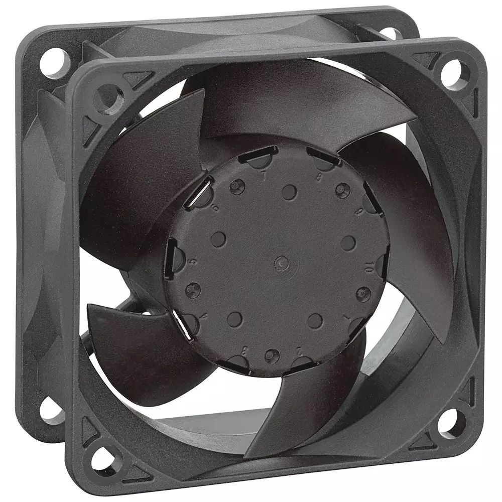 ebmpapst Axial Fan, 60mm, 12VDC, 23.5Cfm, 34Dba, 632NU