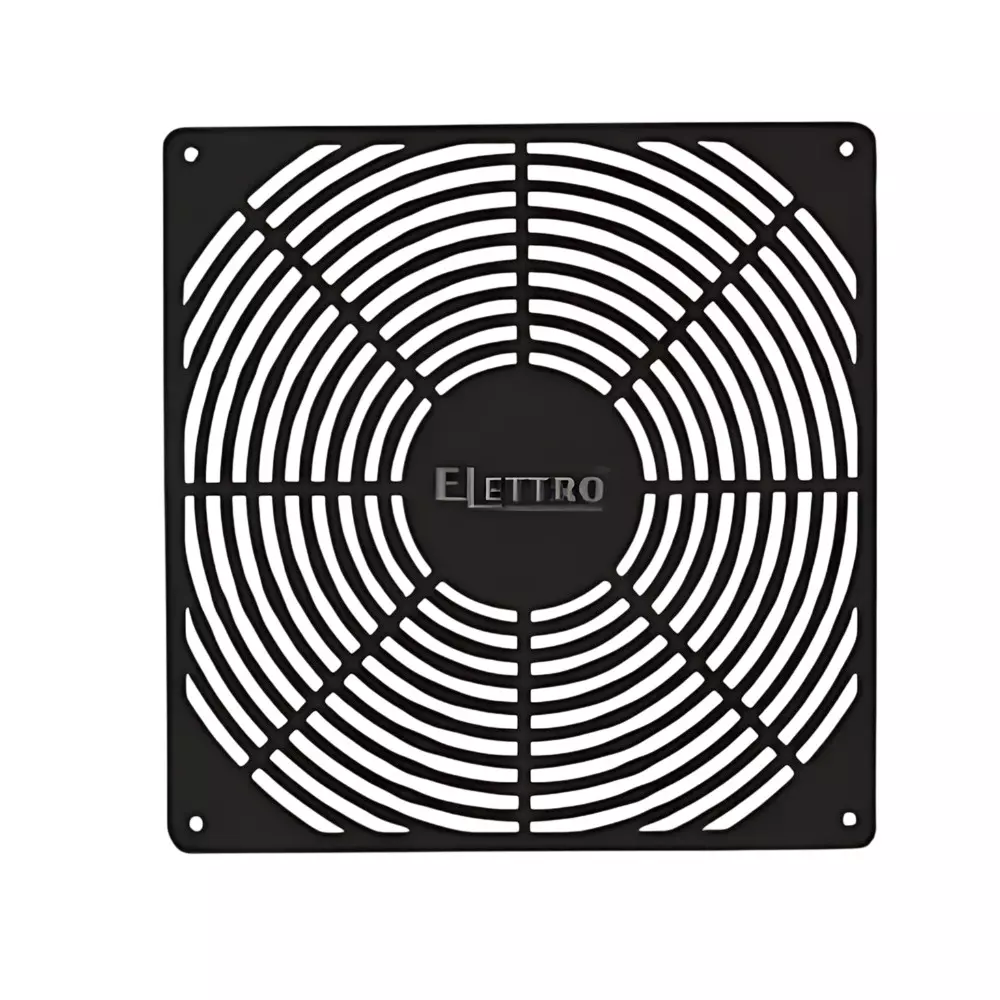 Elettro Fan Finger Guard Square Shape Screw Fit Black ABS Body, Size 172x172 mm, ETFG-03 (Pack of 300)