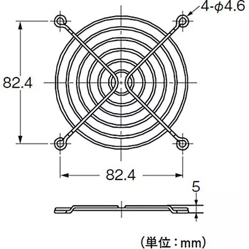 Omron Axial Fan Finger Guard Steel, R87F-FG90