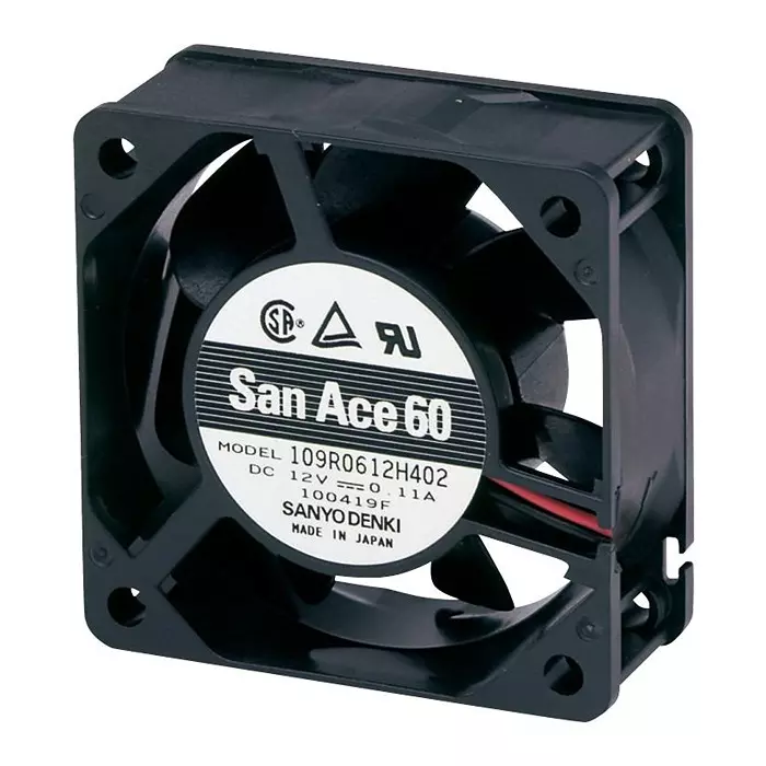 SANYO DENKI AXIAL FAN, 60MM, 5VDC, 10.6CFM, 25DBA, 109P0605M702