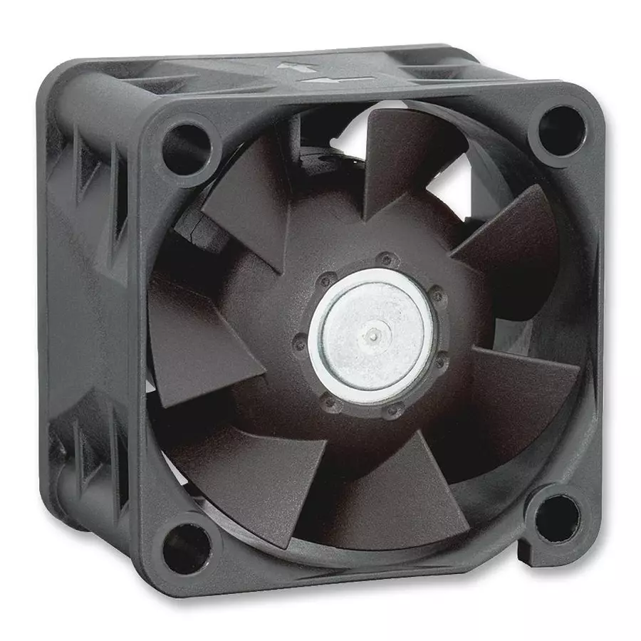 ebmpapst Axial Fan, 40mm, 12VDC, 23.5Cfm, 422J/2HP